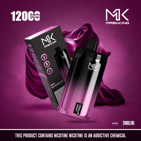 سحبة ماسكنج MK عنب توت ايس الجاهزة 12000 بف* سحبة ماسكنج MK عنب توت ايس الجاهزة 12000 بف*